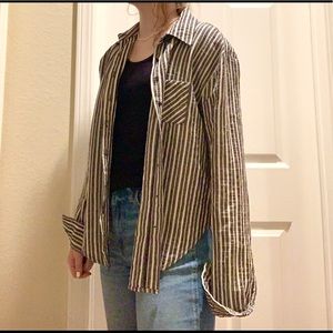 Edgy High Fashion Button Up